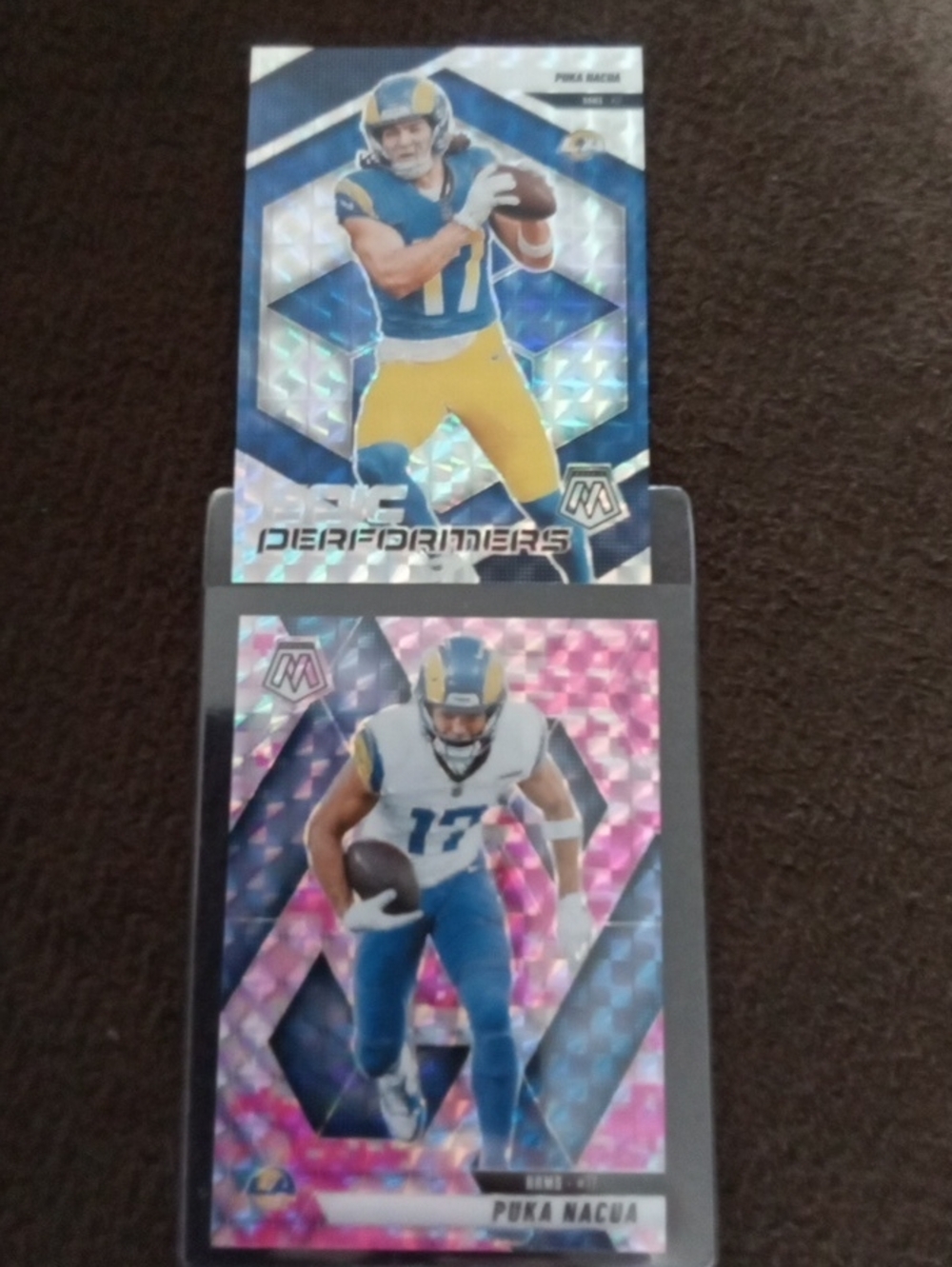 Panini Puka Nacua Football Trading Cards - Blue & Yellow Accents